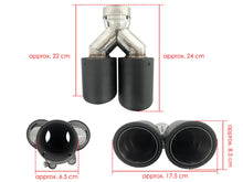 AK Style Matte Carbon Fiber Exhaust Tip Upgrade 65mm Inlet