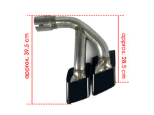 Square Black Exhaust Tips For Audi Q7 2016–2019 Diesel Models (3.0 TDI / 4.2 TDI)