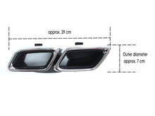 Black Rear Diffuser Chrome Exhaust Tips for Mercedes W213 Non-AMG 2017-2020