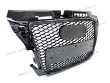 RS3 Style Front Grille for Audi A3 8P 2009-2013 – Gloss Black Honeycomb