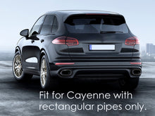 Black Exhaust Tips Sport Tailpipe (Long) for Porsche Cayenne 958.2 V6 V8 2015-2018 et105