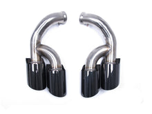 Black Exhaust Tips Sport Tailpipe (Long) for Porsche Cayenne 958.2 V6 V8 2015-2018 et105