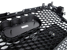 RS4 Style Honeycomb Front Grille Black + Chrome Frame For Audi A4 S4 B8.5 2013–2016