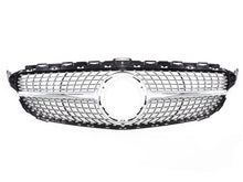 Chrome Diamond Front Grill for Mercedes C Class W205 C180 C200 C250 2019-2021 w/o Camera fg62
