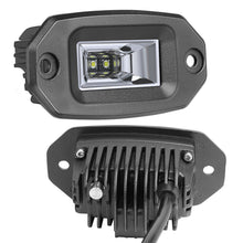 Pair 4.3" Flush Mount LED Work Light Bar Flood Driving Fog Backup Reverse Bumper 4WD
