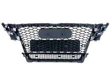 RS4 Style Gloss Black Honeycomb Front Grille For Audi A4 S4 B8 2009–2012