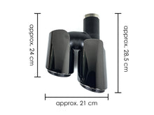 S4 Style Black Exhaust Tips Tail Pipes for 2010-2013 Porsche Panamera 970
