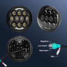 80W 5.75 inch Round LED Headlight with DRL for Harley Motorcycle FLSTSB FLSTSC later Dyna