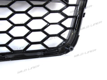 RS6 Style Honeycomb Front Grille Grill Glossy Black For Audi A6 C6 2004-2011 fg221