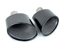 60mm Inlet Black Exhaust Tips Muffler for Audi A4 A5 A6 A7 Refit To RS4 RS5 RS6 RS7