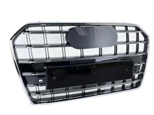 RS6 Style Glossy Black Front Grille Grill For Audi A6 C7 S6 2016-2018