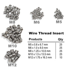 131pcs Thread Repair Tool Helicoil Inserts Kit Metric M5 M6 M8 M10 M12