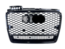 Gloss Black Honeycomb Front Grille For Audi A4 B7 Non-S-Line 2005–2008