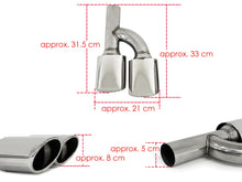 S63 Chrome Exhaust Tips Tailpipe Replace for Mercedes W220 W221 W211 W212 W203 W204 W219 W218 SLK R171 SL R230