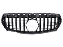 GT-R Black Front Bumper Grille for Mercedes C117 CLA200 CLA250 CLA45 2013-2016 w/o Camera fg21