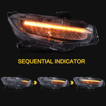 Left+Right LED Headlights For Honda Civic 2016-2021 DRL Sequential Indicator Pair