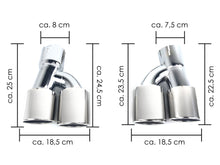Chrome Exhaust Tips Upgrade for BMW G30 525i 528i 530i M-Sport 2017-2023