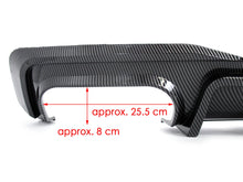 Carbon Fiber Look Rear Diffuser + Black Exhaust tips For Audi A7 4K8 Sedan Sline 2019-2023 di154