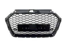 RS3 Look Badgeless Hex Mesh Grille for 17–20 Audi A3 S3 8V (No Adaptive Cruise)