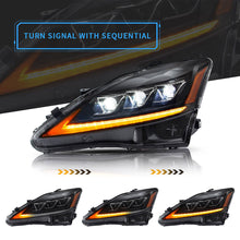 LED Headlights For 2006-2012 Lexus IS250/C IS350/C IS220d Sedan Projector DRL Lamps