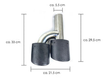 C63 E63 Matte Carbon Exhaust Tips for Mercedes W220 W221 W211 W212 W203 W204 W219 W218 SLK R171 SL R230