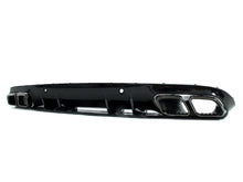 Gloss Black Rear Bumper Diffuser + Muffler Tips For Mercedes C205 Coupe A205 Convertible AMG 2015-2021