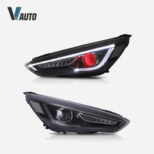 LED Headlights With Demon Eyes Sequential Turn Signal For 2015-2018 Ford Focus