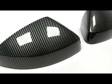 Carbon Fiber Look Side Mirror Cover Caps for Audi A3 8V S3 RS3 W/O Lane Assist mc128