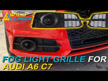For 2016-2018 Audi S6 A6 S Line Fog Light Grill Grille RS6 Style with dummy ACC fg180