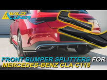 Glossy Black Rear Bumper Splitters Side Canards for Mercedes-Benz CLA C118 CLA35 CLA45 AMG 2020-2023