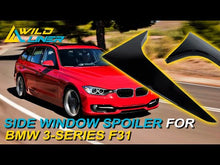 Glossy Black Side Window Spoiler Wing for BMW 3-Series F31 Wagon 2012-2018