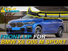Gloss Black Front Bumper Lip Splitter For BMW X6 G06 M Sport di175