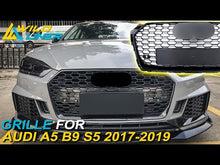 RS5 Style Honeycomb Front Grille For Audi A5 S5 B9 2017–2019