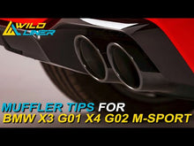 M Performance Exhaust Tips Black for BMW X3 G01 X4 G02 M-Sport 2018-2021