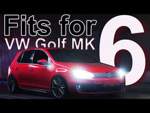 Gloss Black Rear Window Spoiler Side Canard Splitter for VW Golf 6 MK6 GTI R GTD