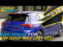 Glossy Black Side Window Spoiler Wing for VW Golf 8 MK8 2020-2025