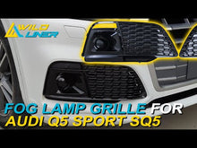 Left+Right Fog Light Grille Covers For Audi Q5 S-Line / SQ5 2018-2020