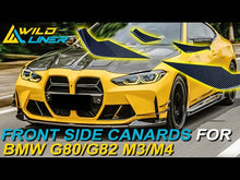 Dry Carbon Fiber Front Bumper Canards for BMW G80 M3 G82 G83 M4 2021-2024