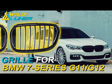Glossy Black Front Kidney Grill Grille For BMW 7-Series G11 G12 Pre-LCI 2016-2018 fg114