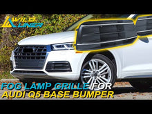 Pair Front Bumper Fog Light Grilles For Audi Q5 Non-S-Line 2018-2020