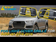 Left+Right Fog Light Grille Covers Fit Audi Q7 2016-2019