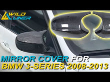 Real Carbon Fiber M3 Style Mirror Cover Caps For BMW E90 E91 E92 E93 LCI 08-11 mc42