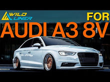 Gloss Black Sport Mesh Honeycomb Front Grille For Audi A3/S3 8V 2013–2016