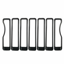 Front Grille Inserts Cover Grill Guard Trim for Jeep Wrangler JL 2018-2020
