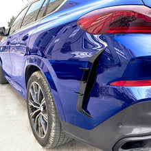 Black Rear Bumper Side Air Vents for BMW X6 G06 M Sport 2019-2023