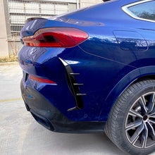 Black Rear Bumper Side Air Vents for BMW X6 G06 M Sport 2019-2023