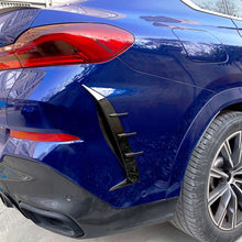 Black Rear Bumper Side Air Vents for BMW X6 G06 M Sport 2019-2023