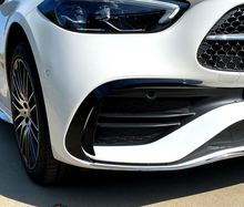 Black Front Bumper Splitter Canards for Mercedes W206 C300 C43 AMG Sedan 2022-2024