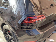 Glossy Black Rear Bumper Tail Light Cover Trims For VW Golf 7 Mk7 GTI 2014-2020