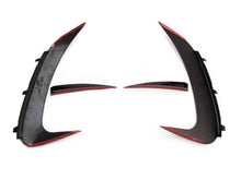 Black Rear Bumper Side Vent Canards for Mercedes W206 C200 C300 C43 Sedan AMG 2022-2024